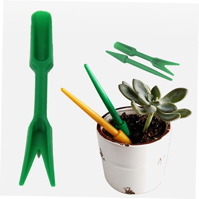 Happyyami 40 Sets Sowing Device Bonsai Planting Tool Potato Fork Succulent Widger Garden Hand Tool Mini Transplanting Tool Soil Scoops Hole Puncher Abs Pearlescent Work Supplies