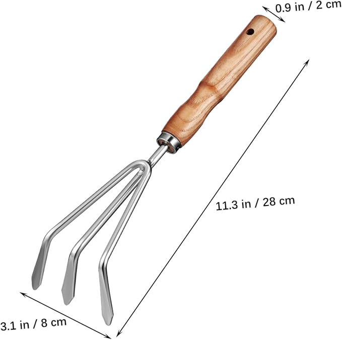 Generic Sturdy Stainless Steel Garden Tools Set with Ash Handles Multi-Function Gardening Kit for Men and Women Includes Various Trowels for Digging Pruning and Planting Tasks