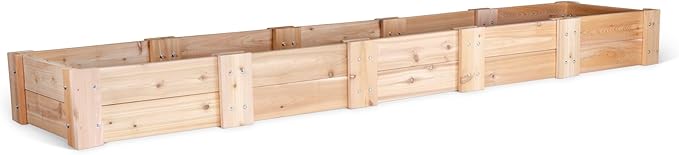 Infinite Cedar Premium Cedar Raised Garden Bed (2' x 10' x 11 H)