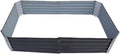 4ft x 2ft Galvanized Raised Garden Bed Horticultural Planting Box Metal Planter Boxes Outdoor Suitable for Plants Flowers Vegetables Herbs Fruits Dark Grey