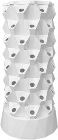 Vertical Hydroponic Garden Tower64 Slots Hydroponic Vegetable Tower with Water Pump - Flower System for High-Rise Building Apartment