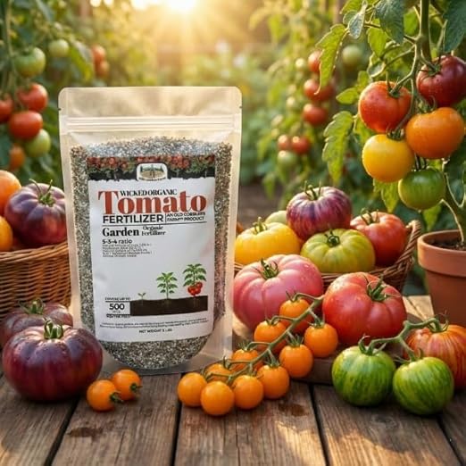 Old Cobblers Farm™ Wicked Organics Organic Tomato - for Strong Vines Blossom Growth &amp Flavorful Fruit (5 lbs | 10 lbs | 15 lbs | 20 lbs) (5lbs)