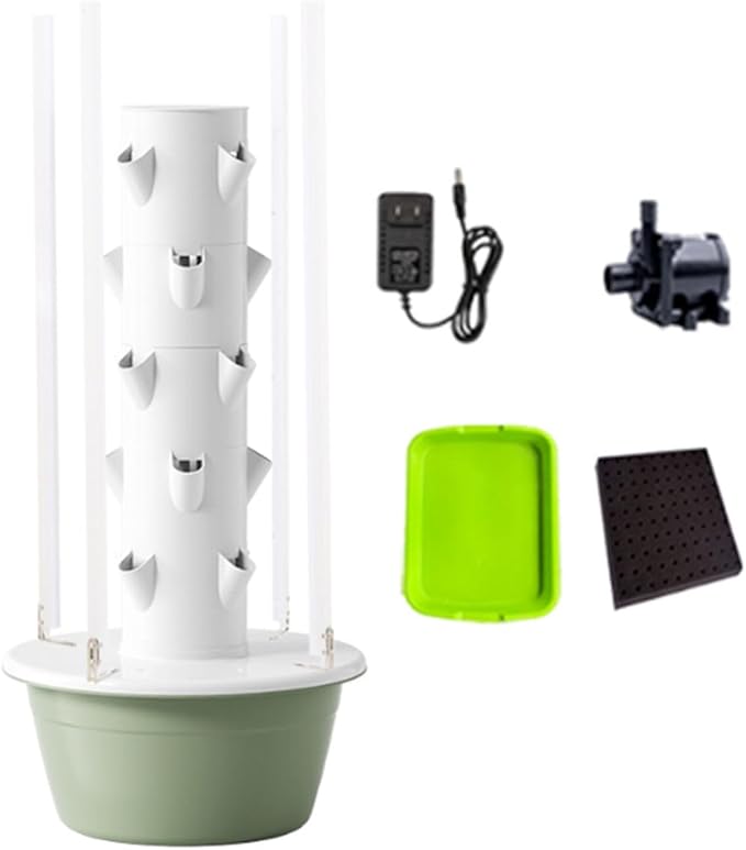 Hydroponics Growing Tower Hydroponics Tower Garden Growing for Home Garden Vertical Planter with LED Light Tower Hydroponics for Herbs and Vegetables36holes