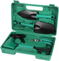 Garden Tools Set 5Pcs Heavy Duty Gardening Hand Tools with Garden Tools Set Trowel Rake Shovels Pruner Sprayer Garden Hand Tools with Carrying Case for Woman/Men