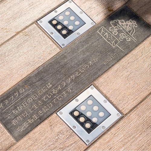 Outdoor Landscape Spotlights Underground Garden Light - LED Outdoor Recessed Square Spotlights Waterproof IP66 AC85-265V Recessed In-Ground Lamp for Garden Deck Lawn Te
