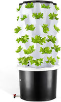 Hydroponics Growing System 6/8/10 Floor Vertical Hydroponics Tower with 100L Water Tank Aeroponics Growing Kit Smart Garden Planter Germination Kit Hydrating Pu