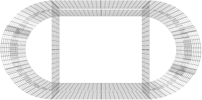 Gabion Raised Bed Gabion Cages Basket Steel Woven Gabion Net Garden Plant Above Ground Garden Boxes Outdoor Garden Galvanized Planters Metal Trough 78.7x39.4x39.4