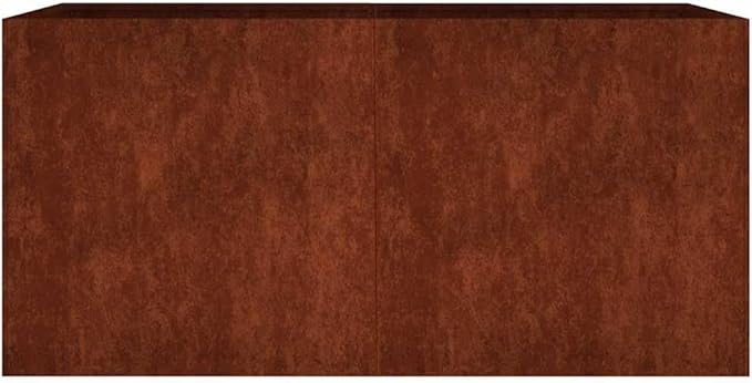 Corten Steel Planter Box Corten Steel Garden Raised Bed for Flowers Plants 31.5x15.7x15.7-662