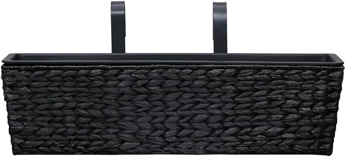 Water Hyacinth Planter Set 2 Pcs Black Removable Pots Indoor Use Durable Garden Planters Flower Beds Raised Planter Box Outdoor Plant Pots