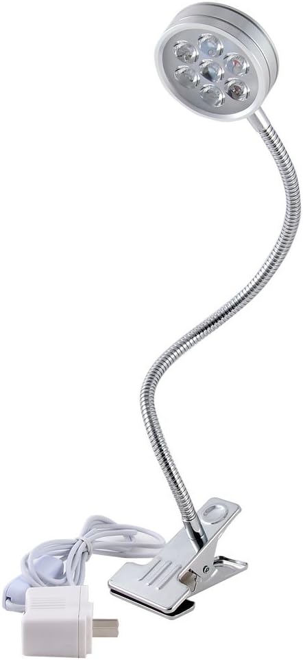 US Plug Indoor Garden Plant Grow Flexible Neck 7W LED Clip Desk Light Lamp Bulb (id: 7e9 ee5 cfe 0de 510