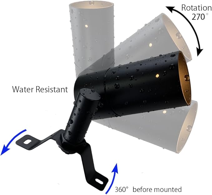 Landscape Lighting Low Voltage Tree Lights Outdoor Moonlights Tree Down Lights 12 AC/DC Surface Mounted LightsReplaceable MR16 LED Bulb Included Black Finish Aluminum Material