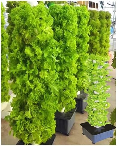 45-Hole hydroponic Planting Tower Hydroponic Tower Planting Points Indoor Vertical ing Greenhouse Farm hydroponic Planting kit (A)