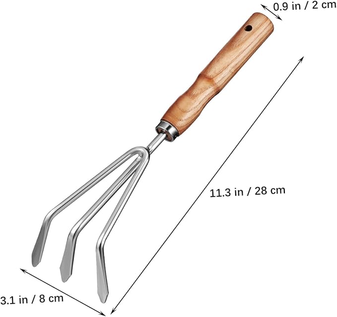 1Set Garden Tools Set Trowel Kit with Smooth Handles Gardening Men and Women Multi Functional Hand Tools for Planting and Pruning