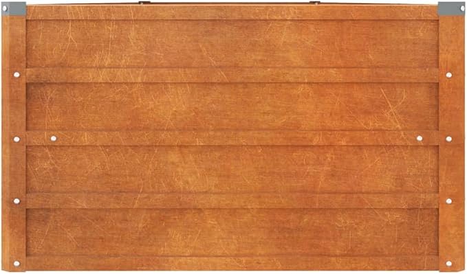 Corten Steel Outdoor Garden Raised Bed Garden Planter Box for Vegetables Flowers Herbs Rusty 157.5x31.5x17.7 Corten Steel-345