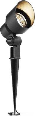 GOODSMANN Low Voltage Landscape Lights 20W Halogen 145 Lumen Spotlights Outdoor Lighting with Metal Stake and Connector Flood Lights