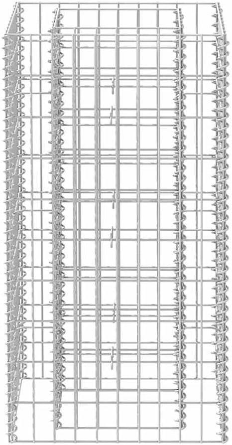Outdoor Steel Gabion Raised Bed Garden Gabion Basket Planter Wire Fencing Galvanized Steel Patio Flower Plant Basket Mesh Fence 19.7x19.7x39.4-970