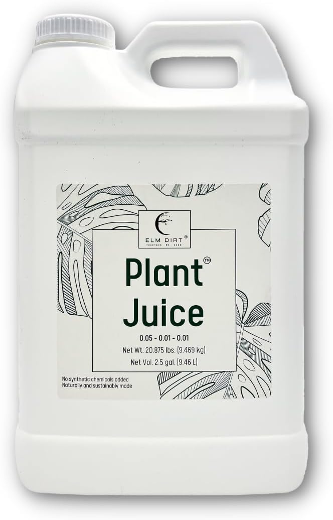 Elm Dirt Organic Fertilizer for All Plants - Liquid Plant Food Indoor &amp Outdoor 2.5 Gallon