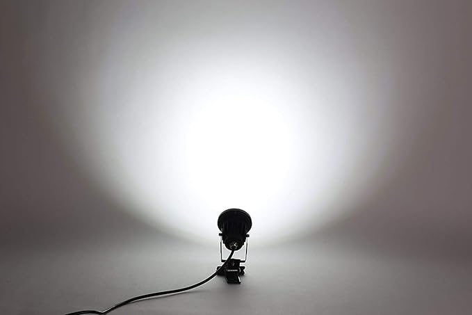 Pot Clip Plant Grow Light for Indoor Plants Full Spectrum 5W 6000K White Light Spot Lamp 15 Feet Timer Switch Plug in Cable Simple Design for Small Plants