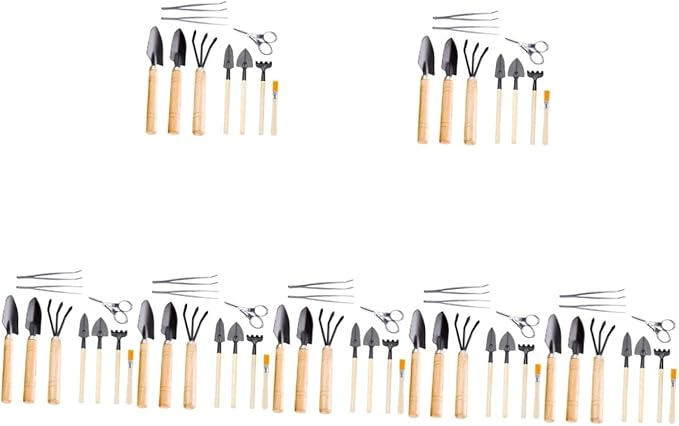 Happyyami 70 Pcs Planting Flower Arrangement Tool Garden Tools Kit Gardening Supplies Bonsai Planting Tool Mini Garden Tool Set Plant Kit Kids Suit Mini Potted Tools Kit Garden Hand Spade