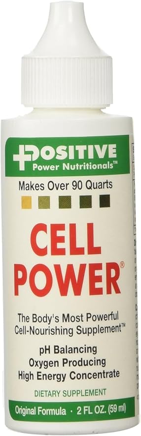Cell Power Liquid High-Energy Concentrate  2 oz. Bottle (Pack of 2) -Original 1949 Formula: pH Balancing Oxygen Producing -each fl oz. Makes over 75 quarts (2)