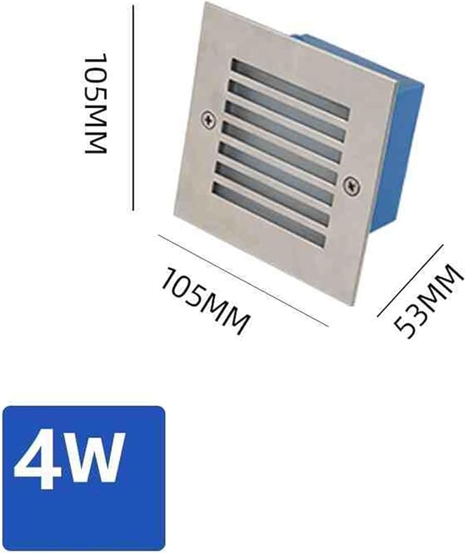 LED Beam Spotlights - LED Outdoor Step Lights AC220V Outdoor Spotlight Recessed Spotlight For Yard Lawn IP65 Waterproof Square Buried Spotlight For Outdoor Patio Deck Landscape Lighting(Warm White