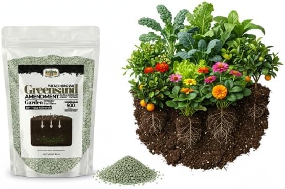 Old Cobblers Farm Greensand Fertilizer Soil - Lawns Gardens Trees Shrubs Container Plants - Organic Sustainable Soil Improvement (5 lbs | 10 lbs | 15 lbs | 20 lbs) (10lbs.)