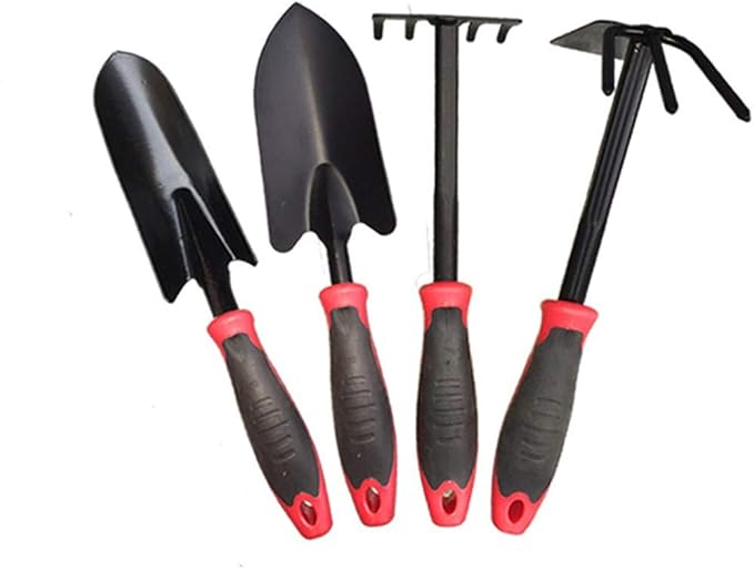 4PCS Mini Garden Tools Sets Durable Gardening Hand Tool Ergonomic &amp Rust Resistant for Women Kid Men Gardener