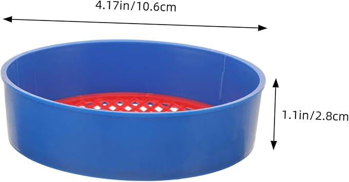 Sosoport 15sets Plastic Soil Sifters Mesh Screens for Gardening for Sifting Rocks and Handheld and Versatile Random Screens Included