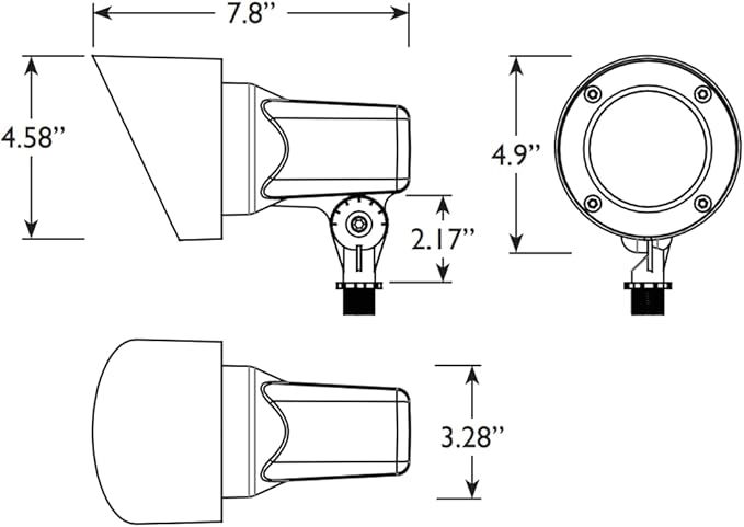 VOLT 120V 18W 4000K Integrated LED Brass Spotlight (1550 Lumens) for Landscape Lighting