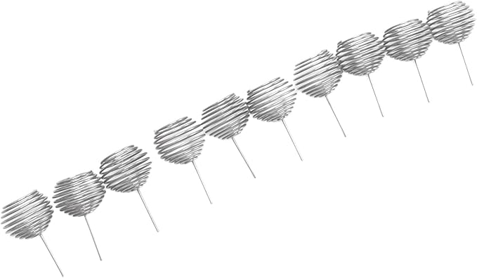 EVTSCAN 100pcs Fertilizer Mesh Basket - Stainless Steel Garden Nutrition Cups Small Size Bonsai Fertilization Basket for Garden Yard Home