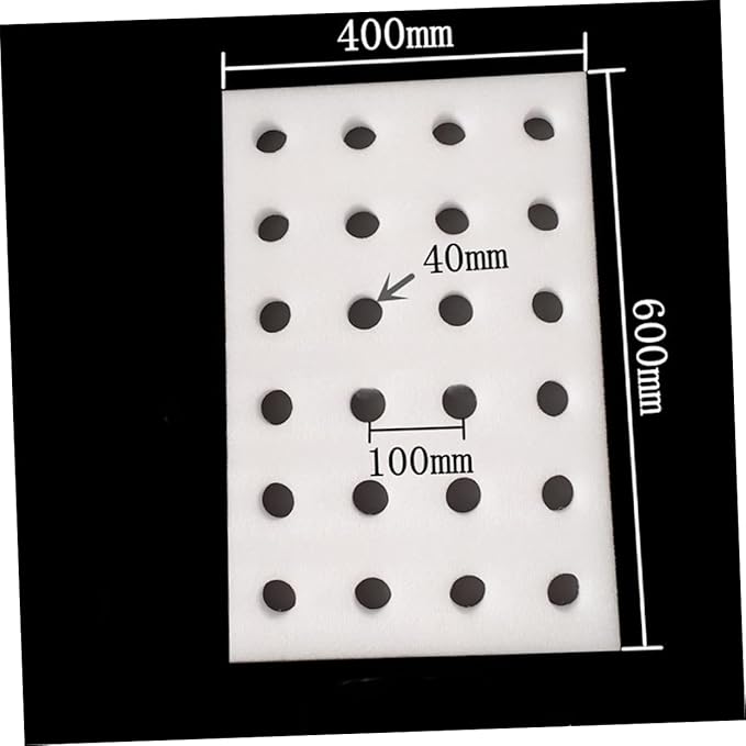 BESPORTBLE 1set Soil Hydroponic Planting Tray Set Cylinder Sponge Cups Floating Gardening System for Greenhouse Vegetable Cultivation Includes Planting Baskets and Sponge Tray