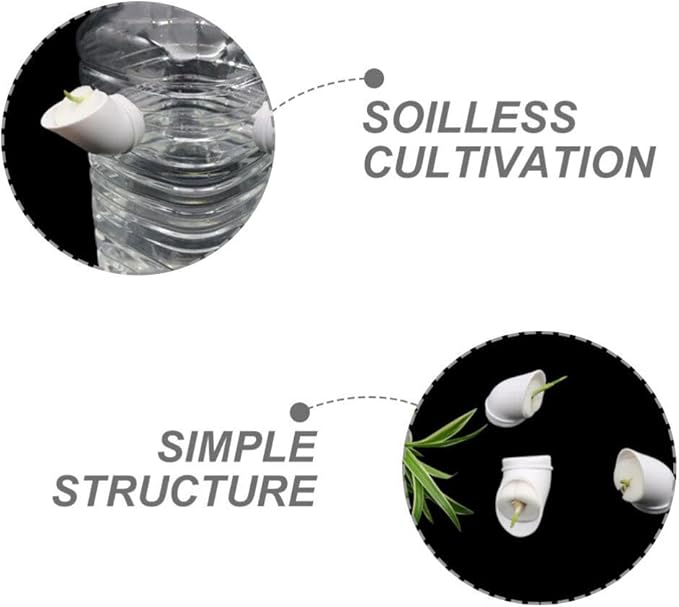Hydroponic Planting Cups 12-Pack with Reusable Sponges for Indoor and Balcony Vertical Gardening Soilless Cultivation System Accessories for Growing Vegetables and Herbs