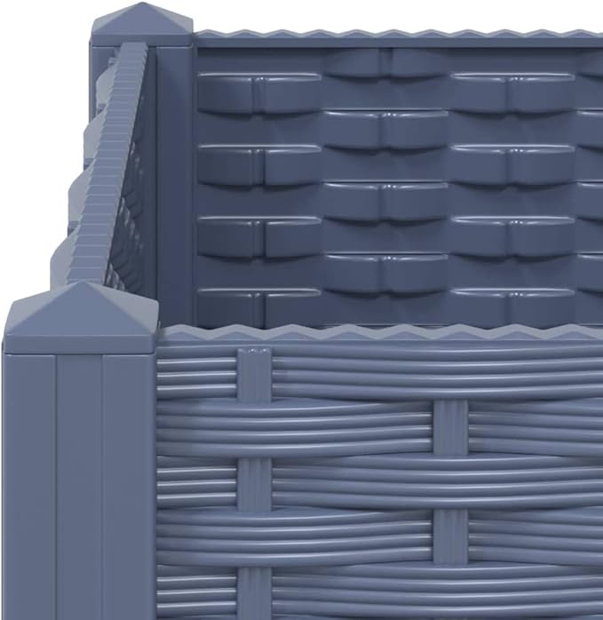 Raised Bed PlanterGarden BedGalvanized Raised Garden BedPlanter Raised bedsGalvanized Planter63x15.7x28 Polypropylene