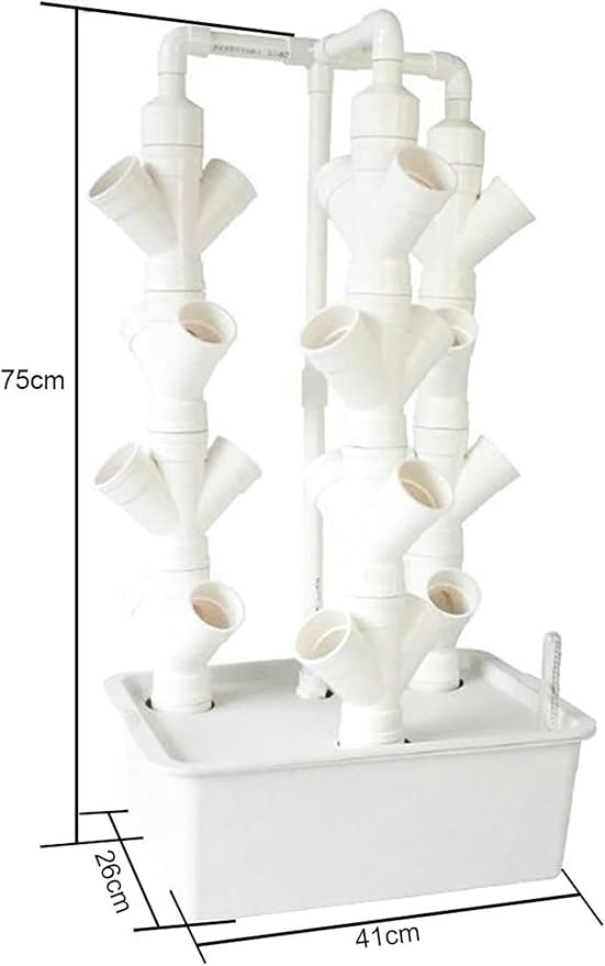 Indoor Hydroponic Growing System Freestanding Planting Tower SetPlant Vertical Hydroponics Hydroponic Planter for Herb VegetableC