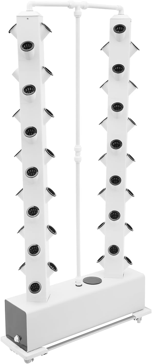 Hydroponic Growing Tower System Kit 56-Plant Vertical Hydroponics Garden Tower for Outdoor Indoor Herbs Fruits Vegetables Smart Garden Planter Kit