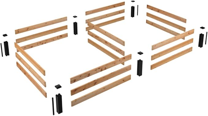 Outdoor Essentials Haven 4 ft. x 8 ft. Natural Cedar Raised Garden Bed