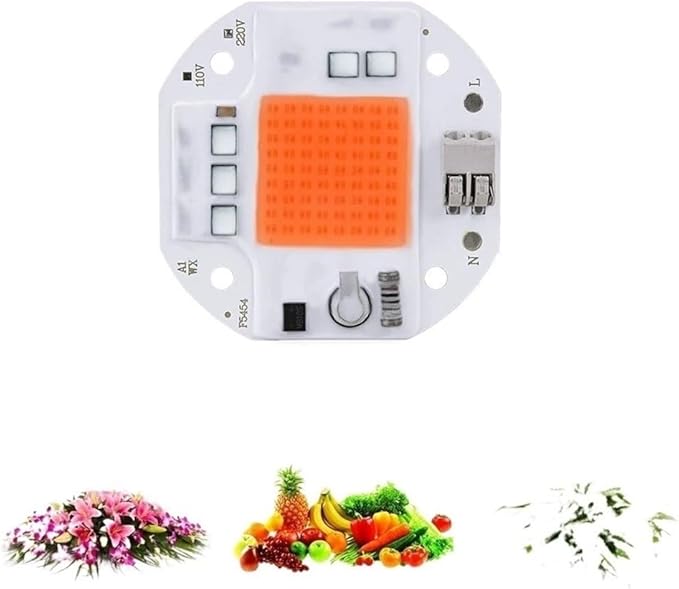 Indoor Lighting Pack of 20 LED Plant Light Chip AC110V 20W/30W/50W No-Driver Plant Grow Lighting Full Spectrum Plant Lamp(30W)