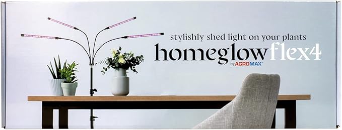 Homeglow Flex 4 Metal Full Spectrum 3000K Warm White LED Grow Light