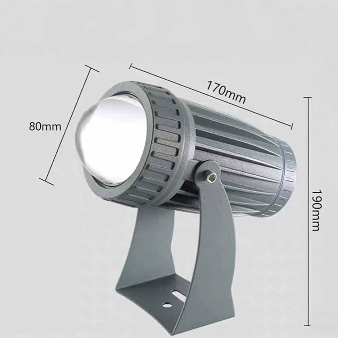 20W Narrow Beam LED Outdoor Wall Washer Spotlight Led Beam Light IP67 Waterproof Flood Light Adjustable Angle Landscape Iighting for Hotel Villa Long Throw Projection Lamp(Red24V)