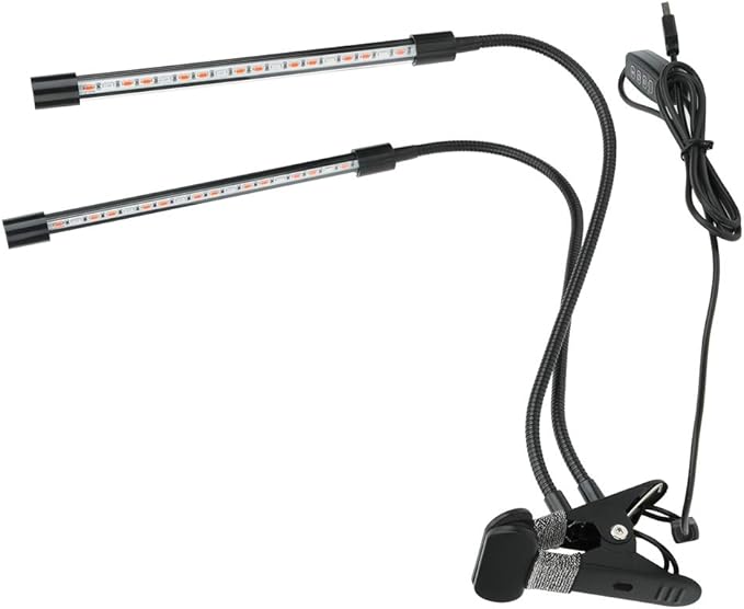 Kikumi USB LED Grow Light Plant Grow Lamp Lights with Clip for Hydroponic Grow Indoor Plants
