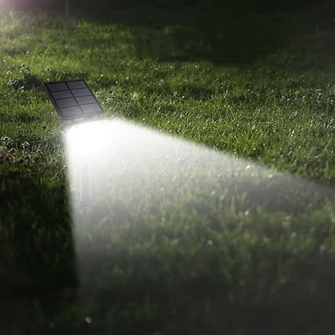 Solar Lawn Light LED Outdoor IP65 Waterproof High-Brightness Tree Garden Light Floor/Wall-Mounted Dual-Purpose Solar Spotlight 205LM (Daylight White)