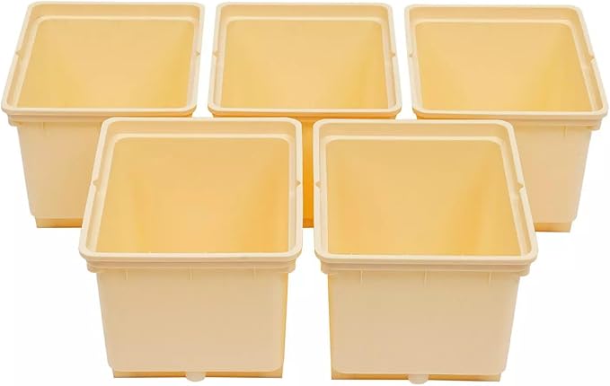 Bucket Drip Growing System 2.91 Gallons 5 Buckets Deep Water Culture System DWC Hydroponics System Outdoor Hydroponics Growing System Kit Hydroponic Bucket for Cultivating Tomatoes Peppers