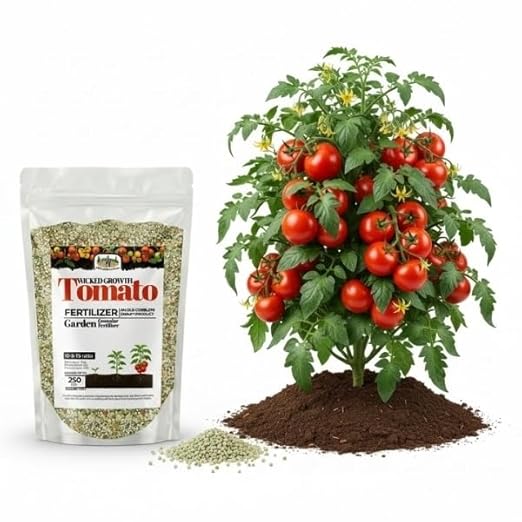Old Cobblers Farm™ Wicked Growth Tomato Fertilizer– Prevents Blossom End Rot Boosts Fruit Flavor &amp Yield Plant Food for Heirloom Cherry &amp Beefsteak Tomatoes (5/10/15/20lbs) (20 lbs)