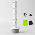 Tower Garden Growing System 20/28/36 Plants Vertical Farming Tower with Hydrating Pump Adapter for Growing Herbs Fruits and Vegetables Hydroponics Tower Growing System Kit(165cm/65in)