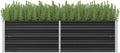 Cultivation RoomPatio Garden Home DecorVegetable planters for Porch PatioDurable and Long-LastingGarden Raised Bed Anthracite 63x15.7x17.7 Galvanized Steel