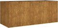 vidaXL Corten Steel Raised Garden Bed - 78.7 x 31.5 - Weathering Steel Planter Box for Vegetables/Herbs/Flowers - Outdoor Patio/Balcony Planter Stand