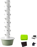 Hydroponic Tower Indoor/Outdoor Smart GardenHydroponics Growing System Towerwith Pumpwith Seedling Trayfor Balconies Courtyards Roofs. Green-9layers