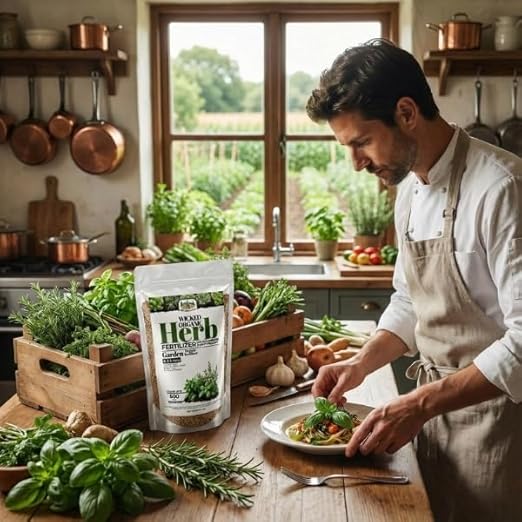 Old Cobblers Farm™ Wicked Organics Organic Herb Fertilizer- All-Natural Slow Release Plant Food for Garden Herbs – Supports Healthy Growth Flavor and Soil Vitality (5lbs|10lbs|15lbs|20lbs) (20lbs)