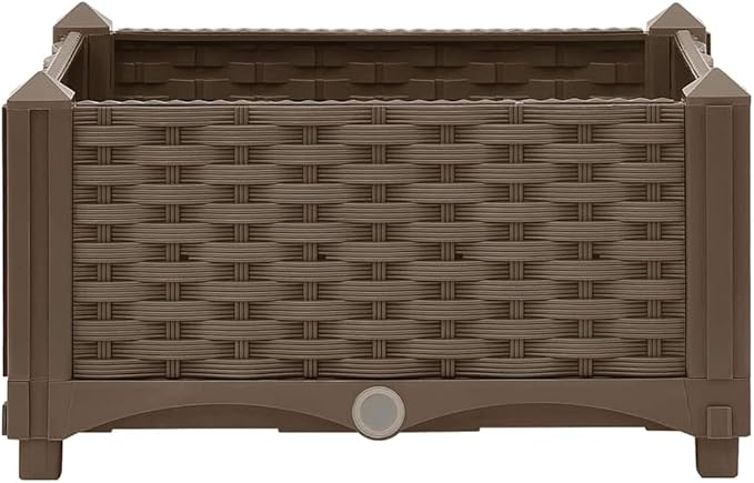 vidaXL Raised Bed 15.7x15.7x9.1 Polypropylene