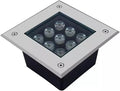 LED Square Recessed Ground Light IP66 Waterproof Garden Underground Light AC85-110V for Patio Step Driveway Landscape Lamp